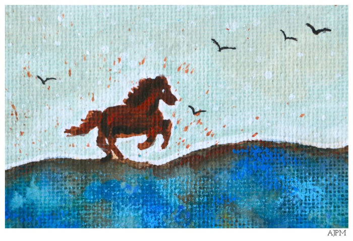 The horse on October’s challenge card
